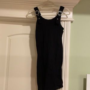 Black body con dress with straps